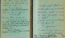 Adnotări ale membrilor familiei Erbiceanu datând între anii 1894-1936