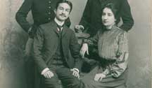 Cei patru copii ai acad. Constantin Erbiceanu: Constanţa (1874-1961), Laurenţiu (1876-1936), Eduard şi Constantin